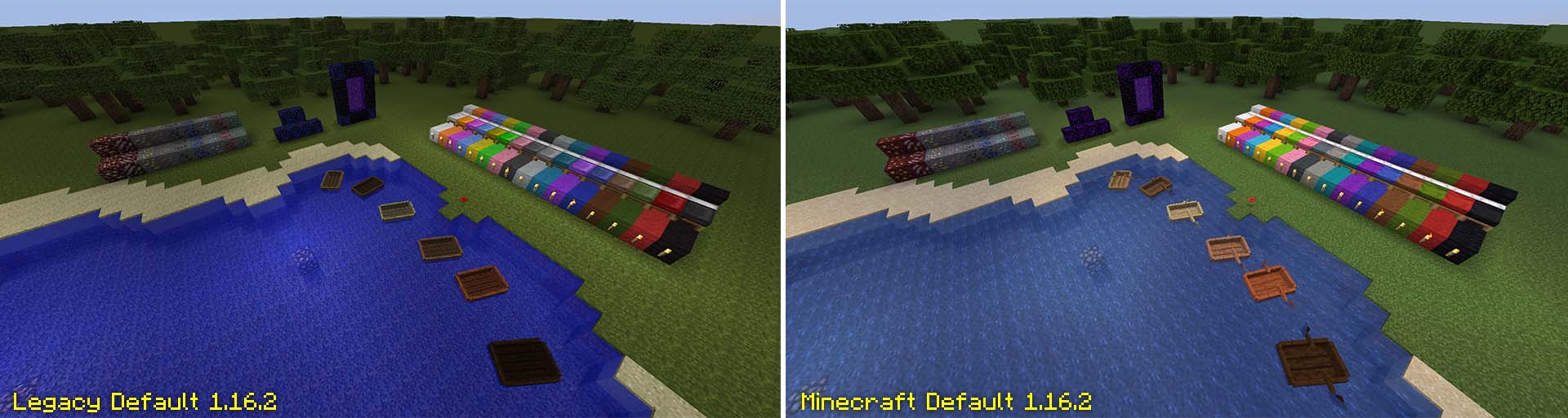 what size is minecrafts default resource pack in 1.12